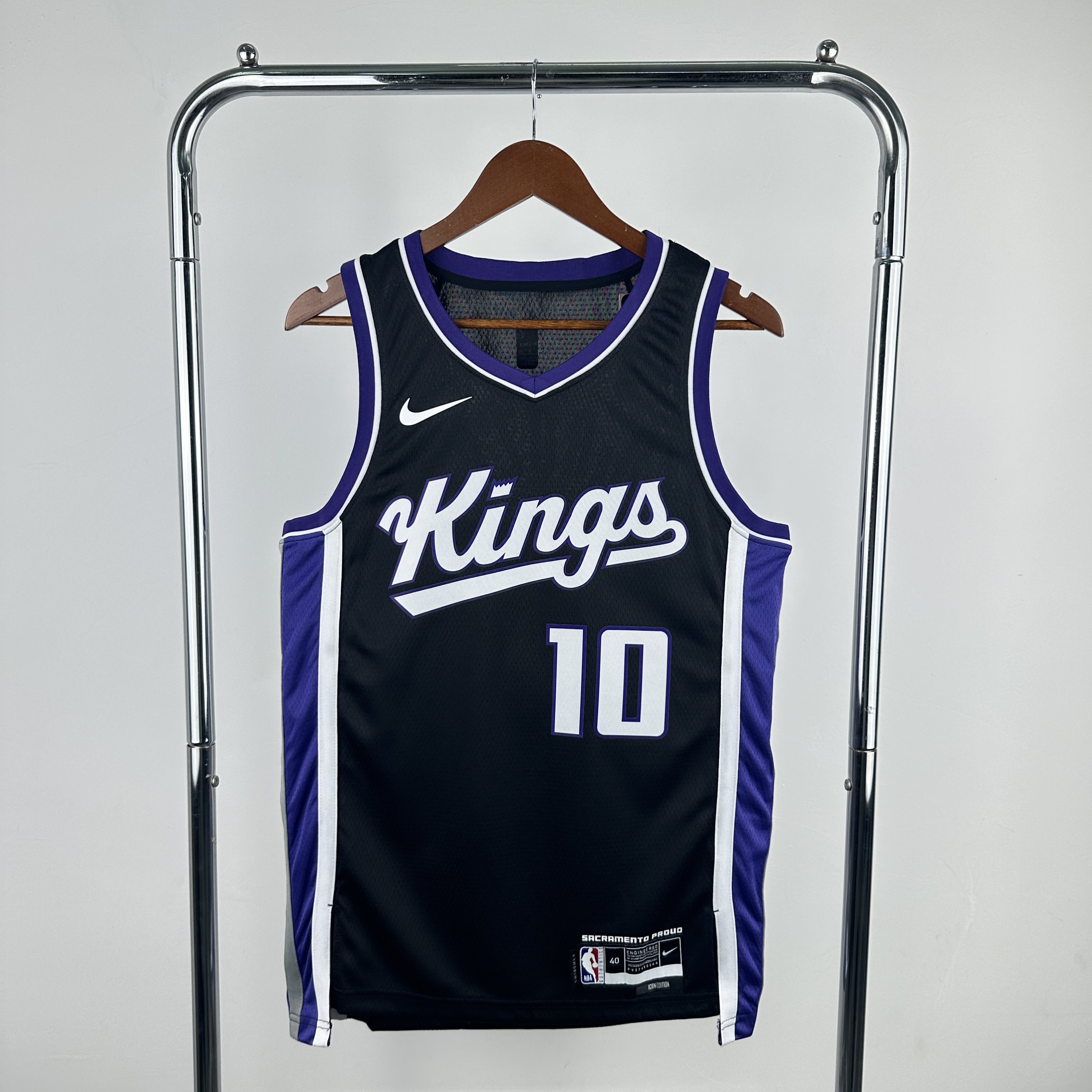 Men Sacramento Kings #10 Derozan Black Season Nike 2024 NBA Jersey